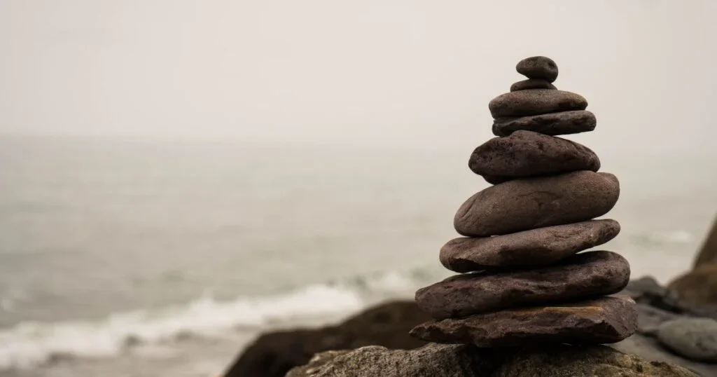 Stacked rocks symbolizing Dialectical Behavior Therapy.