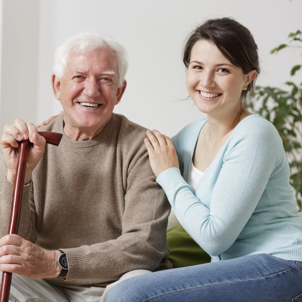 Elderly Man Finding Peace Through Grief