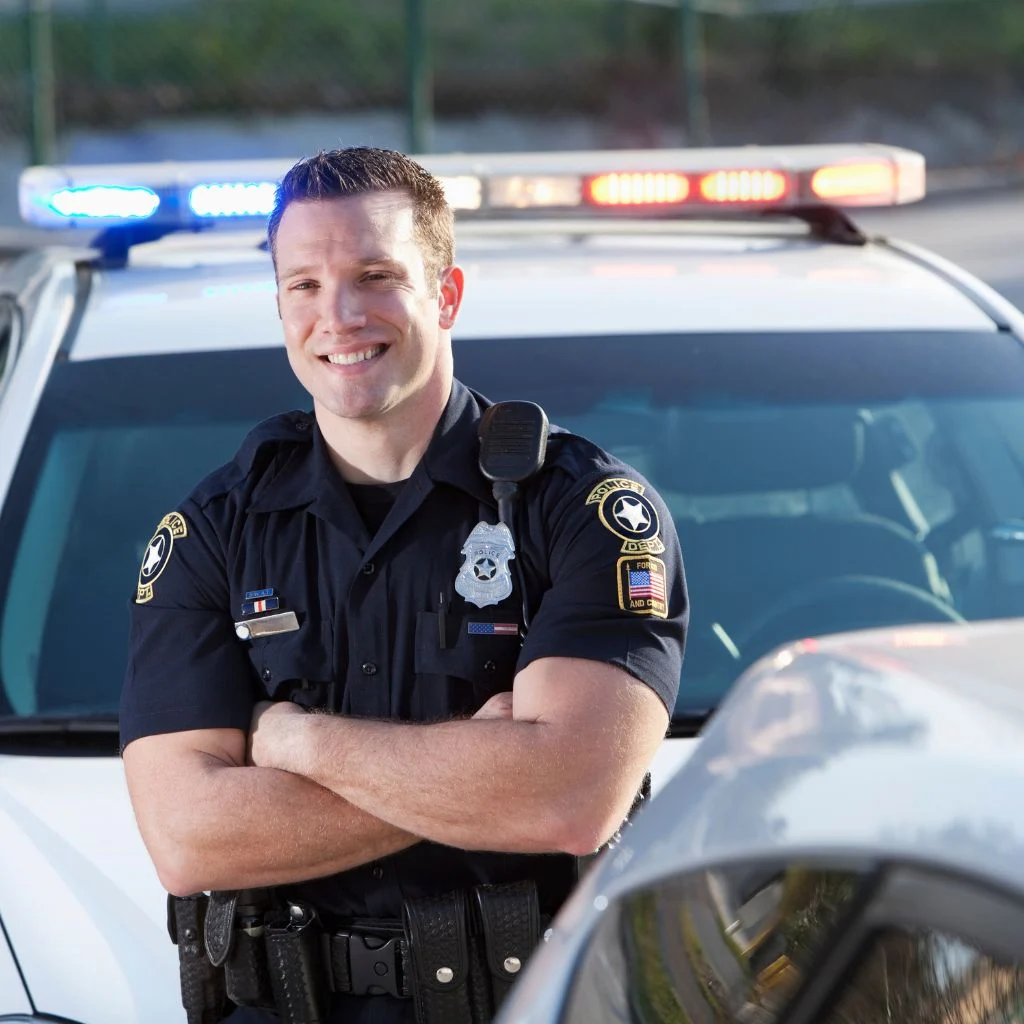 Smiling First Responder Police Officer