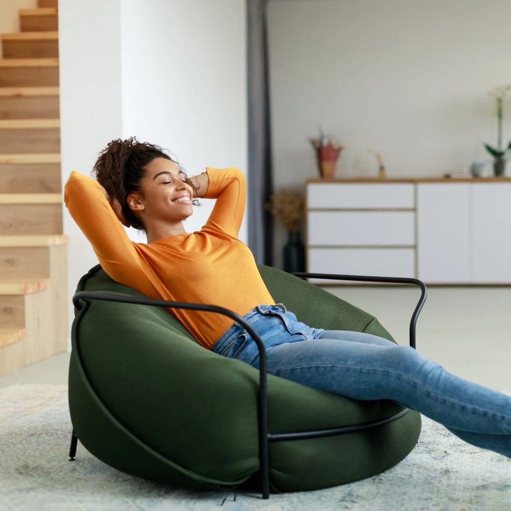 Woman Finding Calm from Anger after Therapy