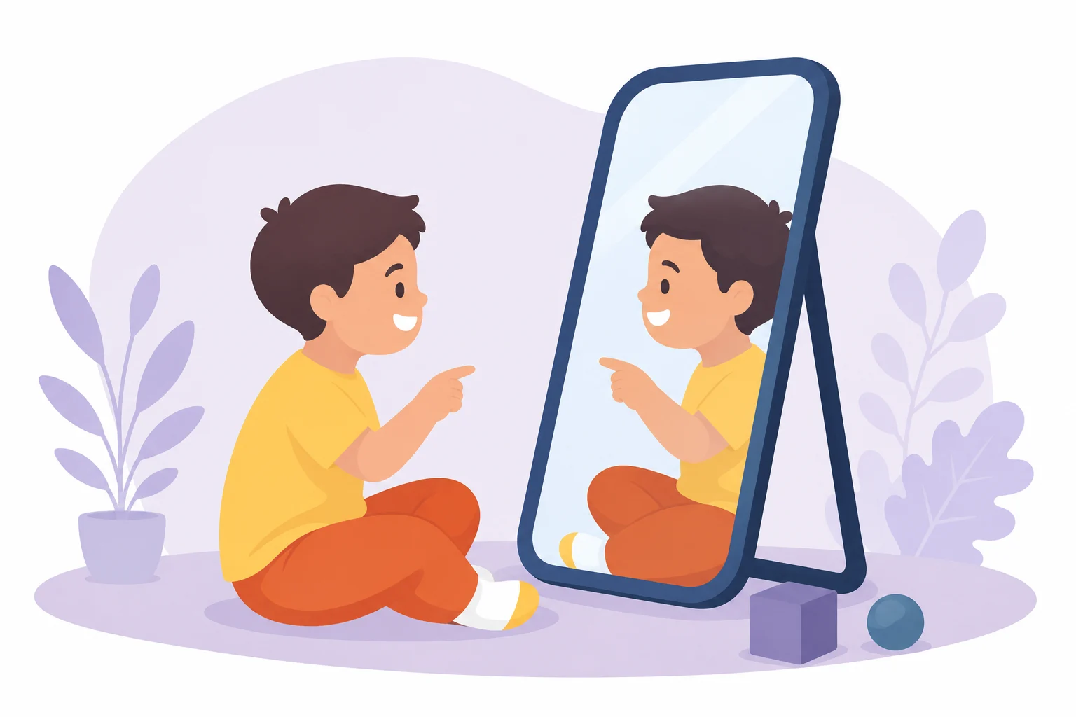 Child Building Healthy Self-Concept