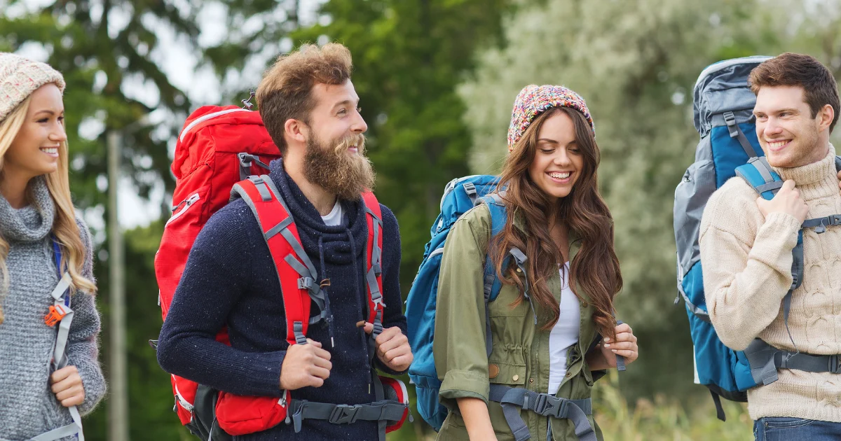 Group of friends on a hike