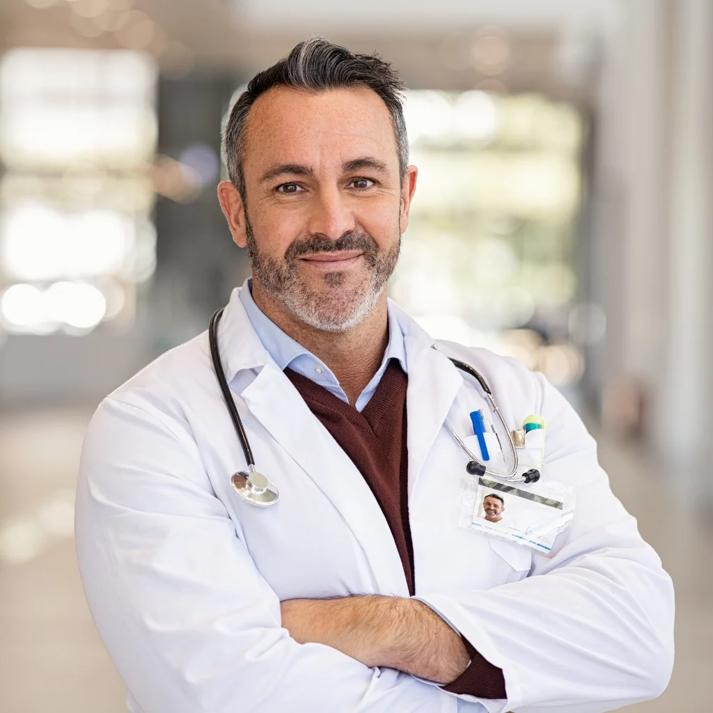 Hard working doctor feeling the told of his profession